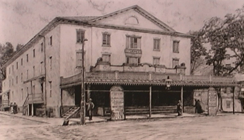 An early rendering of the Theatre.